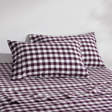 Sierra Yarn-Dyed Gingham Washed Cotton Pillowcases (Set of 2)